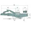 Urzadzenie najazdowe AL-KO 90S / 3, 700 - 1000kg 1637/2051 rura kwadratowa 60mm