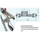 Trawers kola podporowego do polaczen trakcyjnych V - 3500 kg Dlugosc: 440/460 mm