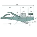 Urzadzenie najazdowe AL-KO typ 161S 950-1600 kg, VKT 70 - kwadrat