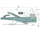 Urzadzenie najazdowe AL-KO typ 251S 1500-2600 kg, VKT 100 - kwadrat