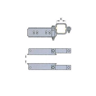 Polaczenie dzwigara BPW do belki osi o przekroju kwadratowym 110 mm