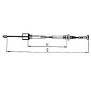 Odlaczane linki AL-KO Bowden, dzwonek 24 mm, nypel 8 mm - Profi Longlife HL 1790 mm / GL 1986 mm