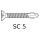 Specjalne wkrety samowiercace Torx ocynkowane SC5 46-DS12-5,5 x 60