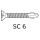Specjalne wkrety samowiercace Torx ocynkowane SC6 64-12-U 6,3 x 80