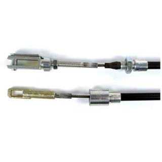 WAP - linki hamulca w oplocie ze stali nierdzewnej w komplecie z lbem widelkowym i oczkiem HL 1175 mm / GL 1405 mm