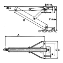 Ocynkowane wsporniki obrotowe, nosnosc 300 kg