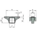 Wspornik AL-KO do mocowania F / G: 120 x 160, A220 B25 C17 D60 E120