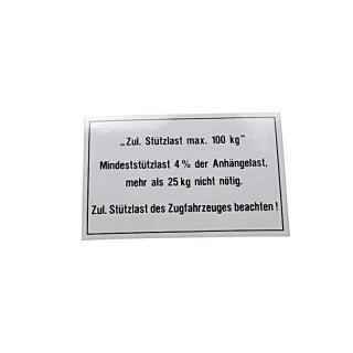 Plyta nosna dyszla 105x74 100 kg