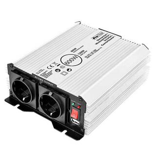 Przetwornica napiecia 12-230V 600W / 1200W + USB