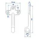 Oczko nakrecane rozmiar 1, 120 mm