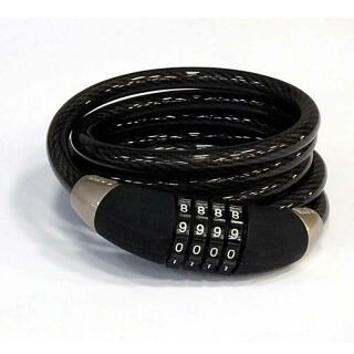 Cable Combo stalowy zamek numerowy 185 cm, Ø 15 mm