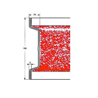 Listwa tapicerowana, profil aluminiowy 4500 x 150 mm