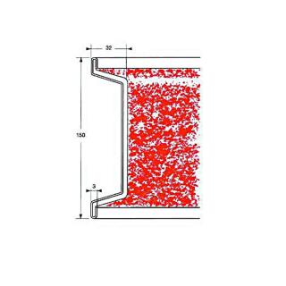 Listwa tapicerska ze stali ocynkowanej 5000 x 150 mm