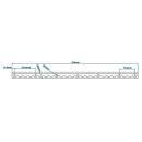 Listwa mocujaca aluminiowa przycieta na wymiar, przewiercona 610 x 30 x 11