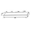 Przednia poduszka nosna z pianki PUR 680 x 120 x 40 mm