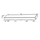 Przednia poduszka nosna z pianki PUR 778 x 119 x 37 mm