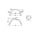 De Haan - blotnik do osi pojedynczej HR 2075, H 2012/12, W 200 / S 750 mm