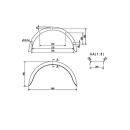 De Haan - blotnik do modeli jednoosiowych HR 2486, H 2414/12, W 240 / S 860 mm