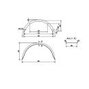 De Haan - blotnik do pojazdów jednoosiowych HR 2886, H 2814/12, W 280 / S 860 mm