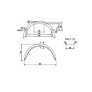 De Haan - blotnik do osi pojedynczej HR 2080, H 2013/12, W 200 / S 800 mm